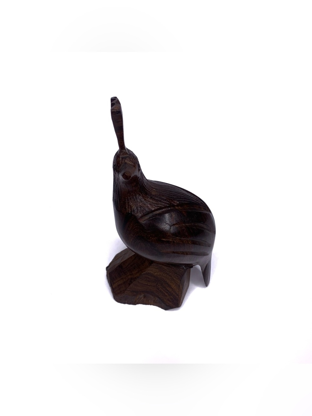 Carved Wooden Ironwood Quail